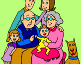 Dibujo Familia pintado por lizzie