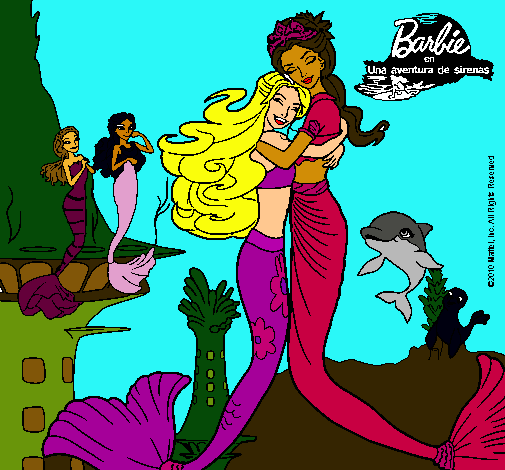 Barbie sirena y la reina sirena