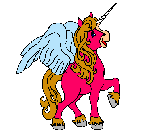 Unicornio con alas