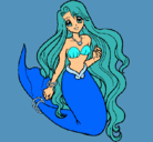 Dibujo Sirenita pintado por _Danae_