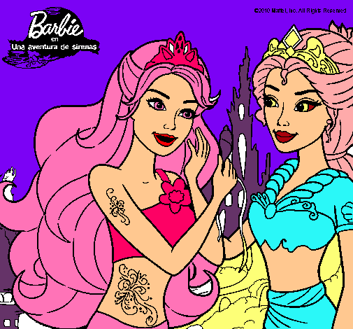 Barbie se despiede de la reina sirena