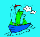 Dibujo Barco velero pintado por juan2321