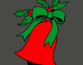 Dibujo Campana de navidad pintado por amalia