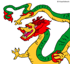 Dibujo Dragón chino pintado por armandopil