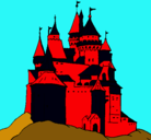 Dibujo Castillo medieval pintado por juniior