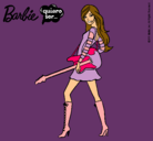 Dibujo Barbie la rockera pintado por molybella