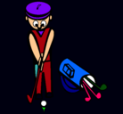Dibujo Jugador de golf II pintado por fruf4ufjufiu