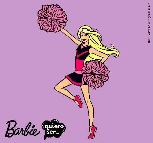 Dibujo Barbie animadora pintado por noe_2011