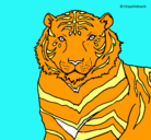 Dibujo Tigre pintado por leonie