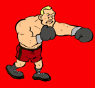 Dibujo Boxeador pintado por sanni