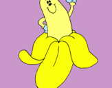 Dibujo Banana pintado por sopi