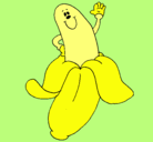 Dibujo Banana pintado por princess1