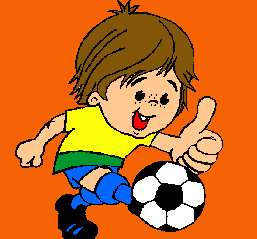 Dibujo Chico jugando a fútbol pintado por messi56