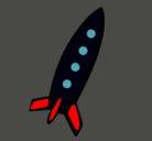 Dibujo Cohete II pintado por pirulintuti