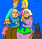 Dibujo Familia pintado por nadiuska