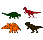 Dibujo Dinosaurios de tierra pintado por NATHANAEL