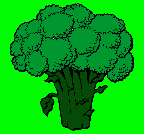 Dibujo Brócoli pintado por bizz