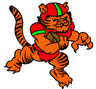 Dibujo Jugador tigre pintado por alefer