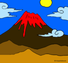 Dibujo Monte Fuji pintado por fabilindaaaaaa