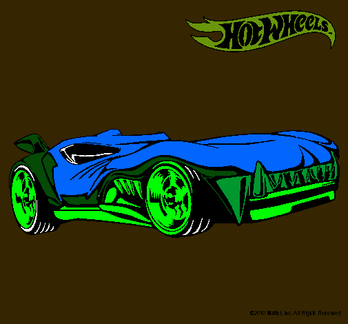 Dibujo Hot Wheels 3 pintado por Lolo130306