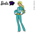 Dibujo Barbie piloto de motos pintado por  namiluffi