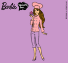 Dibujo Barbie de chef pintado por molybella