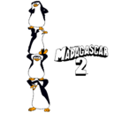 Dibujo Madagascar 2 Pingüinos pintado por donova