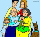 Dibujo Familia pintado por icarlyenline