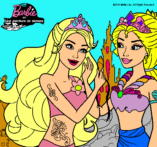 Barbie se despiede de la reina sirena