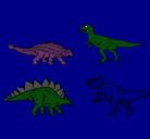 Dibujo Dinosaurios de tierra pintado por JAED