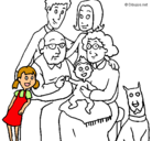 Dibujo Familia pintado por agusilinda