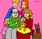 Dibujo Familia pintado por ratoncitafam
