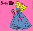 Dibujo Barbie vestida de novia pintado por laura97