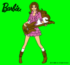 Dibujo Barbie guitarrista pintado por 300503