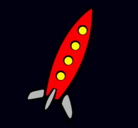 Dibujo Cohete II pintado por enrque