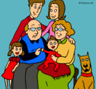 Dibujo Familia pintado por larucha