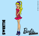 Dibujo Barbie Fashionista 6 pintado por luisin