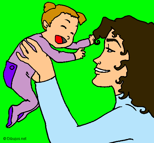Dibujo Madre con su bebe pintado por Rapunzel