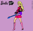 Dibujo Barbie la rockera pintado por noe_2011
