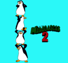 Dibujo Madagascar 2 Pingüinos pintado por lara9018