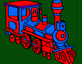 Dibujo Tren pintado por 121212