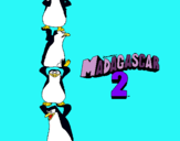 Dibujo Madagascar 2 Pingüinos pintado por andreavls