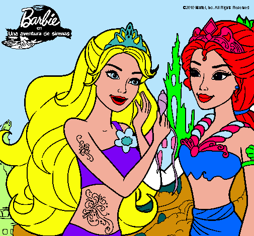 Barbie se despiede de la reina sirena