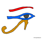 Dibujo Ojo Horus pintado por gacer