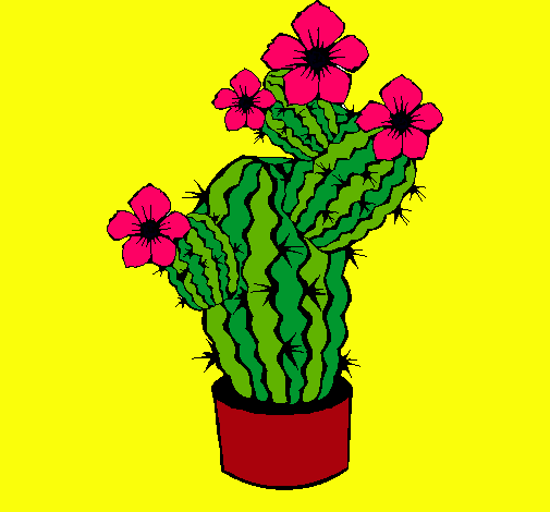 Dibujo Flores de cactus pintado por Bego