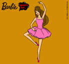 Dibujo Barbie bailarina de ballet pintado por nazarena