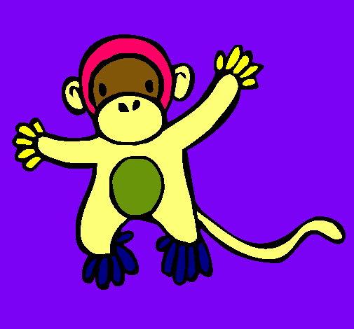 Dibujo Mono pintado por victorvp
