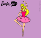 Dibujo Barbie bailarina de ballet pintado por madrid