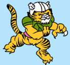 Dibujo Jugador tigre pintado por albertopec