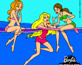 Dibujo Barbie y sus amigas pintado por HOLAAAAAAAA